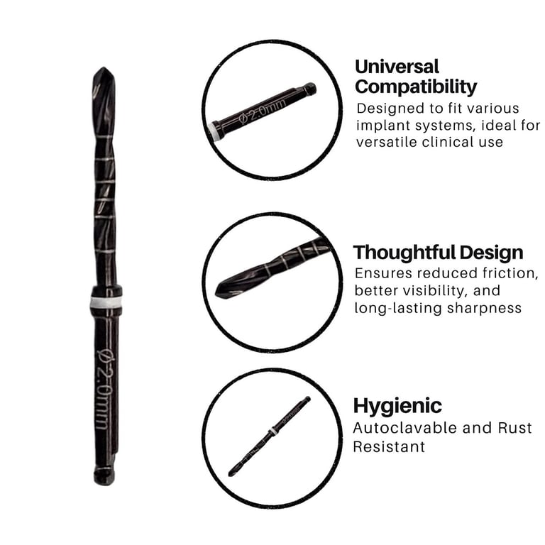 Artman Instruments 2.0mm Titanium-Coated Stainles