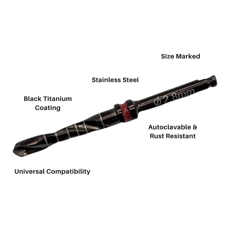 Artman Instruments 2.8mm Titanium-Coated Stainles
