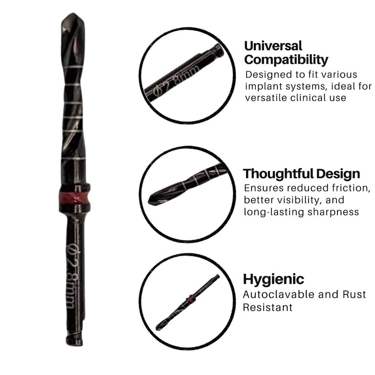 Artman Instruments 2.8mm Titanium-Coated Stainles