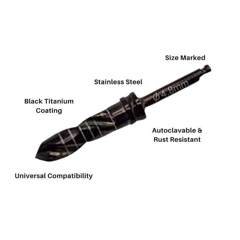 Artman Instruments 4.8mm Titanium-Coated Stainles