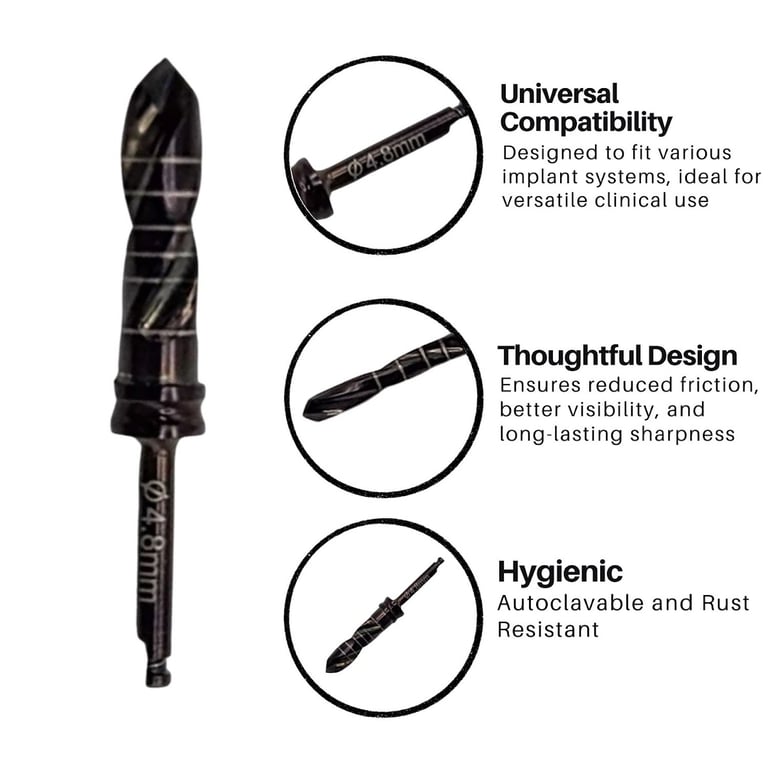 Artman Instruments 4.8mm Titanium-Coated Stainles
