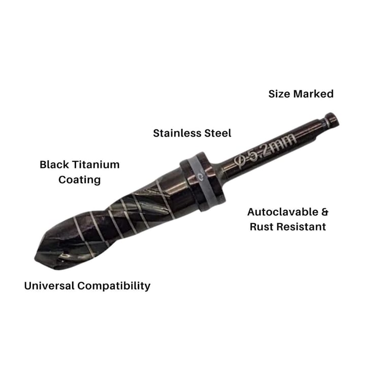 Artman Instruments 5.2mm Titanium-Coated Stainles