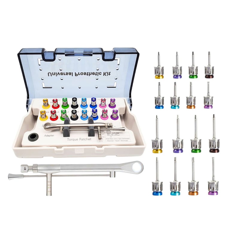 Artman Instruments Stainless Steel Implant Abutment Screw Driver Kit. Includes: 1 x 16 hex, 1 x 8
