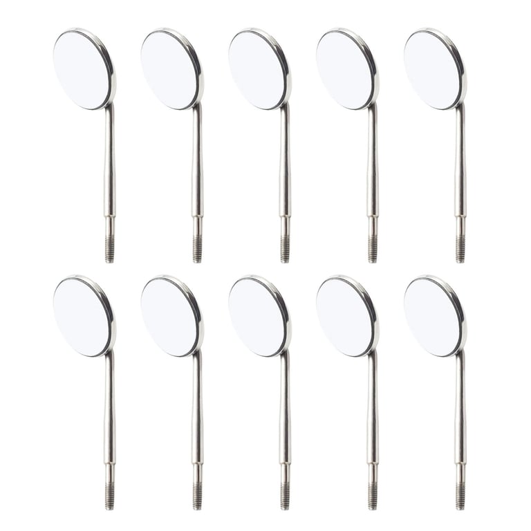 Artman Instruments #4 Stainless Steel Dental Mirrors Tops Cone Socket, 12/Pk. Features a rhodium
