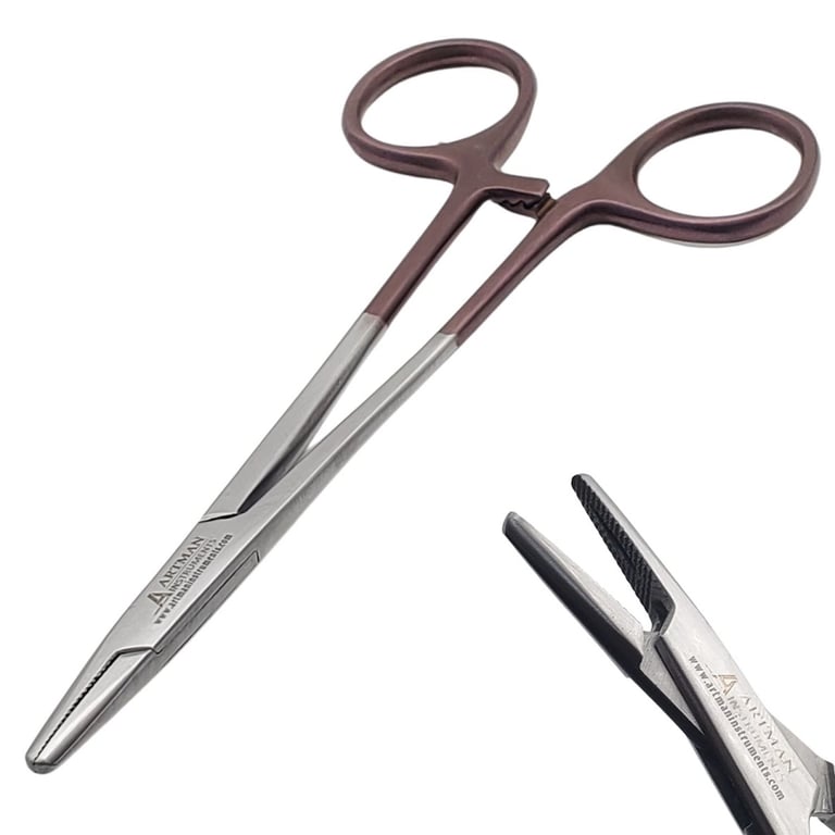 Artman Instruments 5.5" Stainless Steel Mayo-Hegar Needle Holder, 1/Pk. Designed for dental