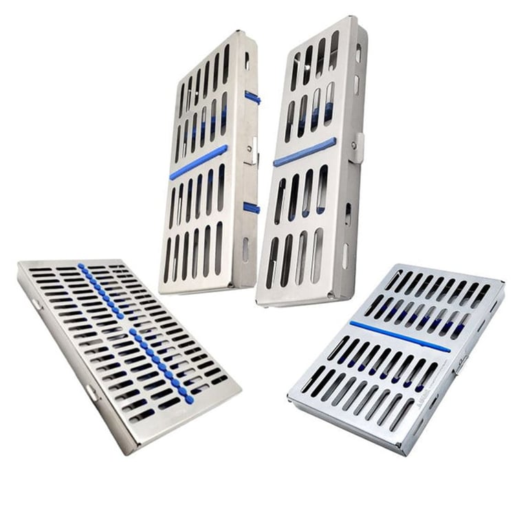 Artman Instruments Stainless Steel Instrument Cassette Set, Assorted Sizes, 4/Pk. Autoclavable