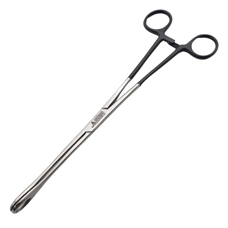 Artman Instruments 9.5" Stainless Steel Foerster Sponge Forceps, Straight, 1/Pk. Features serrated