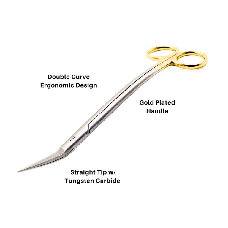 Artman Instruments 7" Dean Scissor, Double Curved