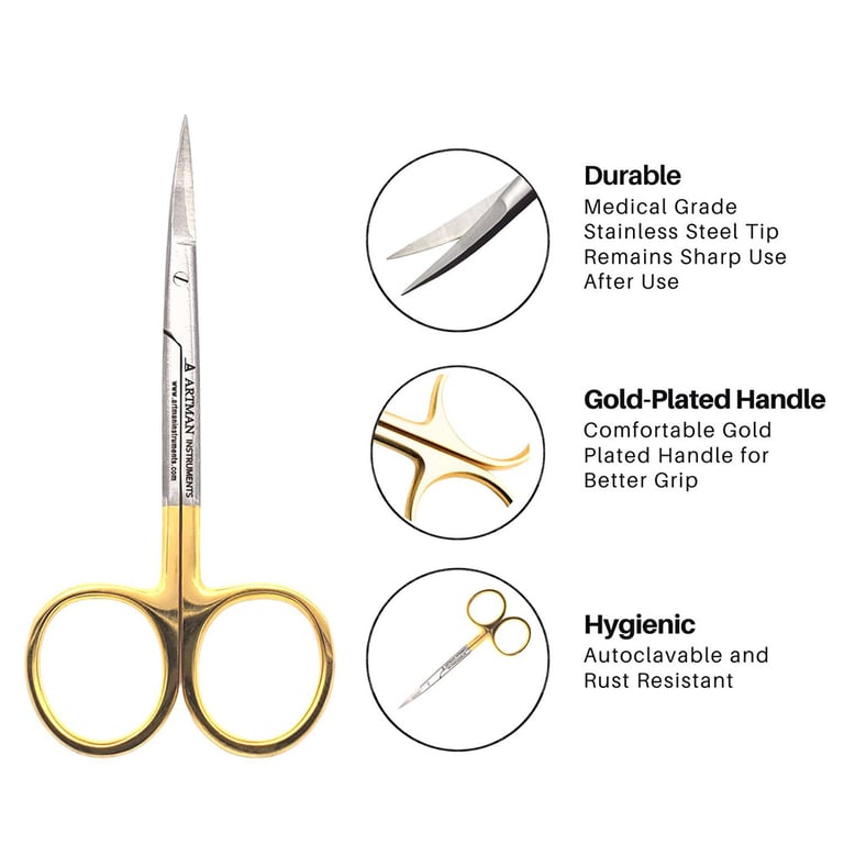 Artman Instruments 4.5" Stainless Steel Surgical 