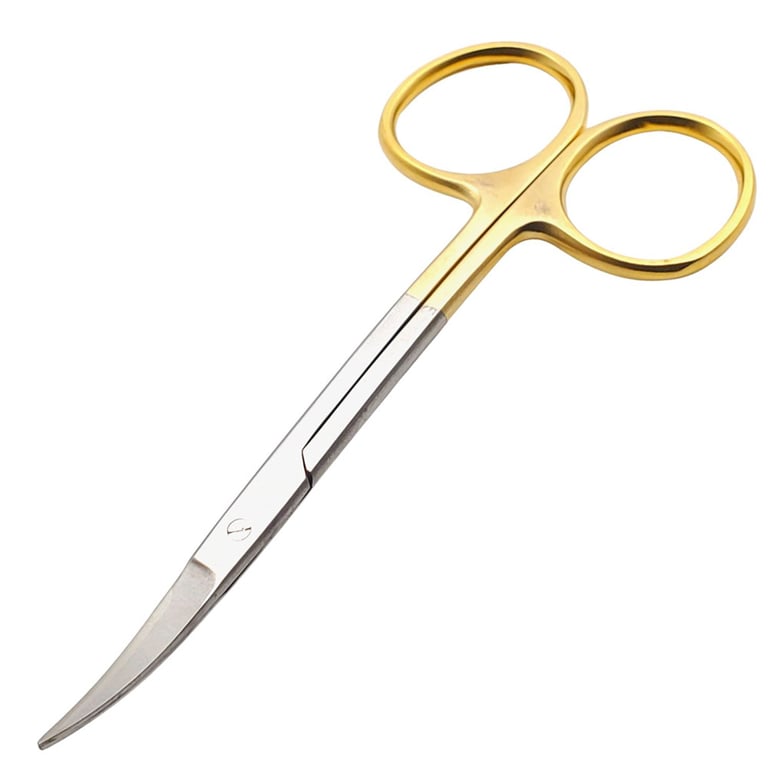 Artman Instruments 4.5" Stainless Steel LaGrange Scissors, Double Curve, 1/Pk. Features tungsten