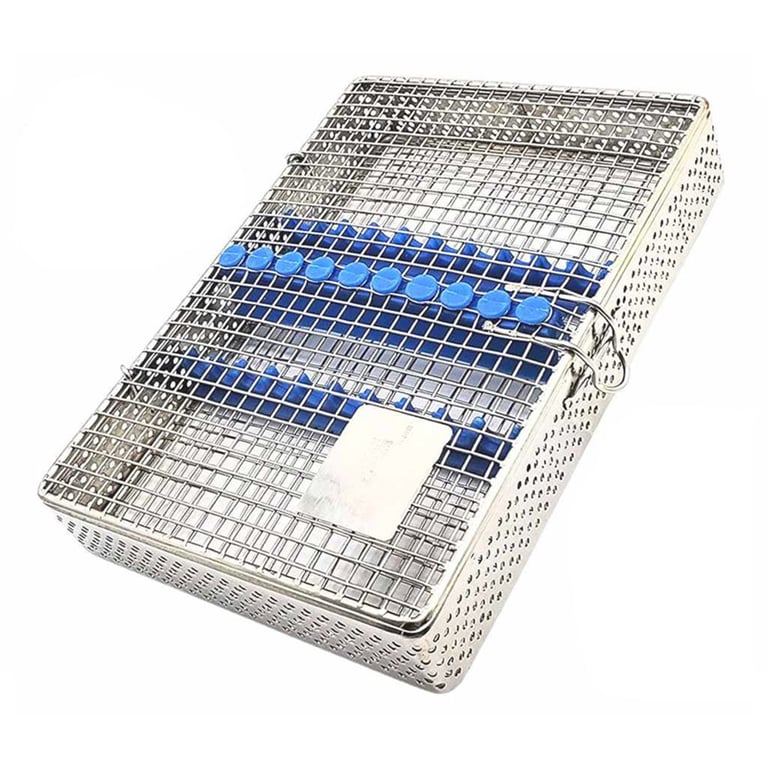 Artman Instruments 10-Instrument Mesh Cassette Tray Box, 8" x 5.25" x 1.50", 1/Pk. Designed