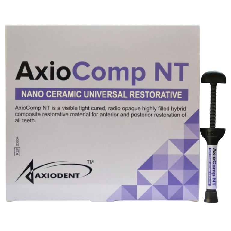 AxioComp NT Light Cured Nano Ceramic Universal Composite, Intro Kit, Assorted Shades, 1/Set