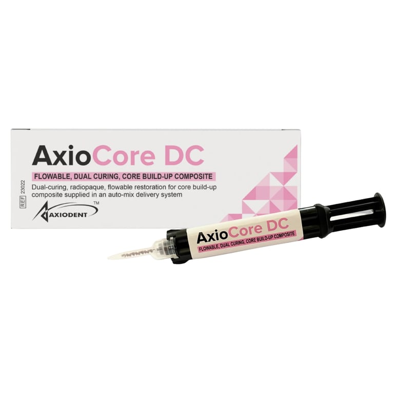 AxioCore DC Dual-Cured Flowable Core Build-Up Composite Intro Pack, 1/Set. Includes: 1 x 9g