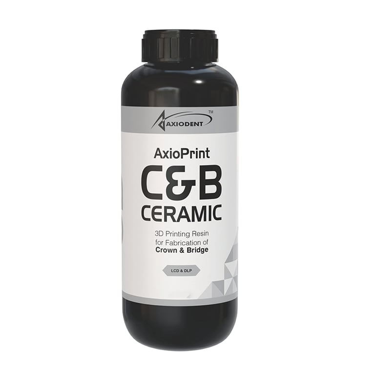 AxioPrint C&B Ceramic 3D Printing Resin, Shade A1, 1000g Bottle, 1/Pk. Designed