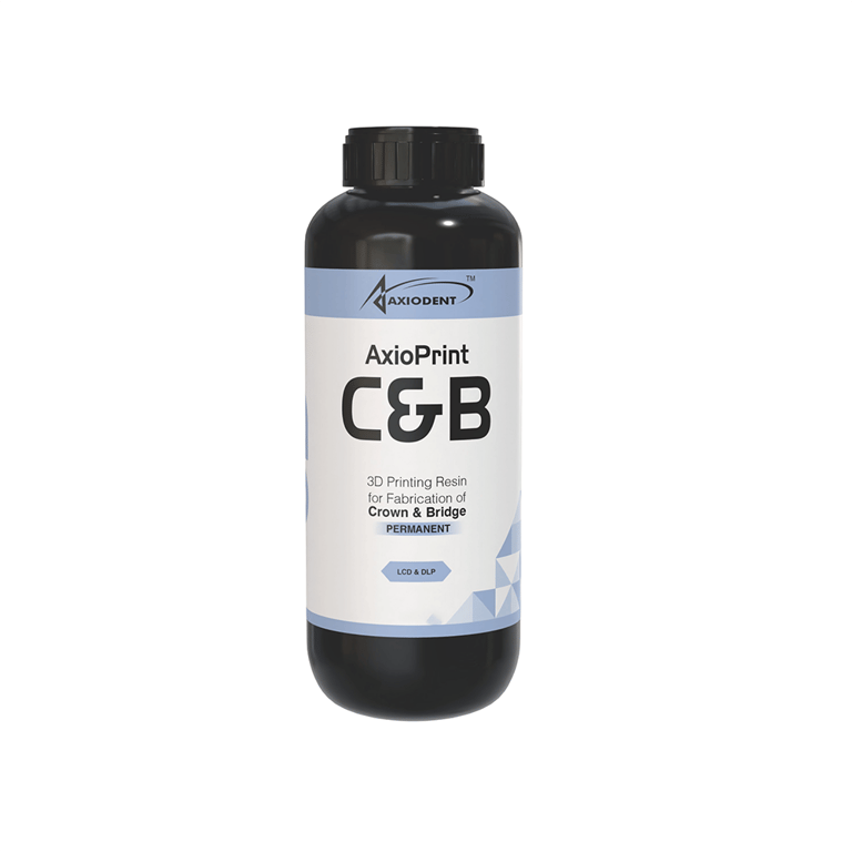 AxioPrint C&B 3D Printing Resin, Shade A2, 500g Bottle, 1/Pk. Glass-filled hybrid material (27033)