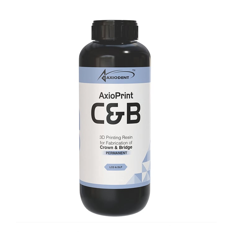 AxioPrint C&B 3D Printing Resin, Shade B2, 500g Bottle, 1/Pk. Glass-filled hybrid material (27036)