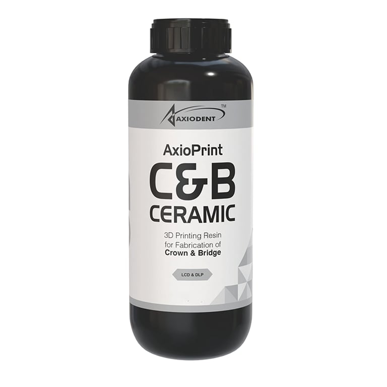 AxioPrint C&B Ceramic 3D Printing Resin, Shade B1, 500g Bottle, 1/Pk. Designed for the fabrication