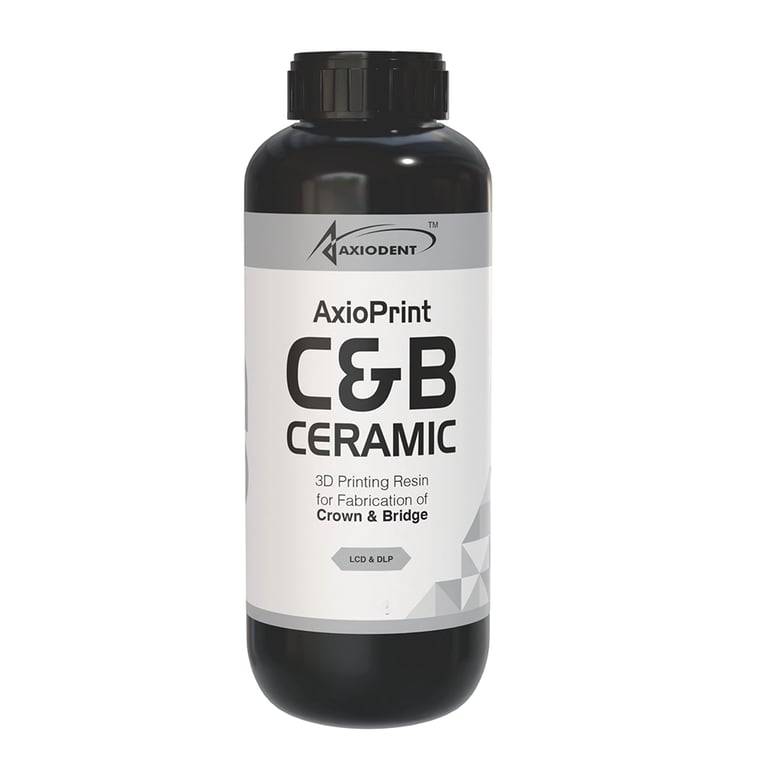 AxioPrint C&B Ceramic 3D Printing Resin, Shade A2, 1000g Bottle, 1/Pk. Designed