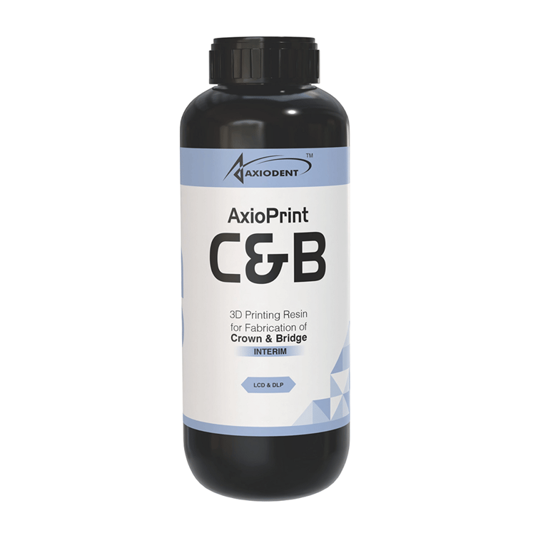AxioPrint C&B Interim 3D Printing Resin, Shade B2, 250g Bottle, 1/Pk. Glass-filled hybrid material