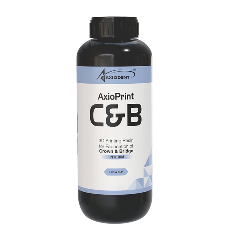 AxioPrint C&B Interim 3D Printing Resin, Shade Bleach, 250g Bottle, 1/Pk. Glass-filled hybrid