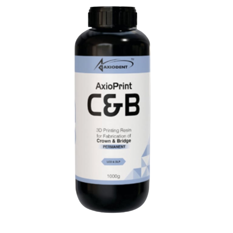 AxioPrint C&B Permanent 3D Printing Resin, Shade A3, 250g Bottle, 1/Pk. Designed for permanent