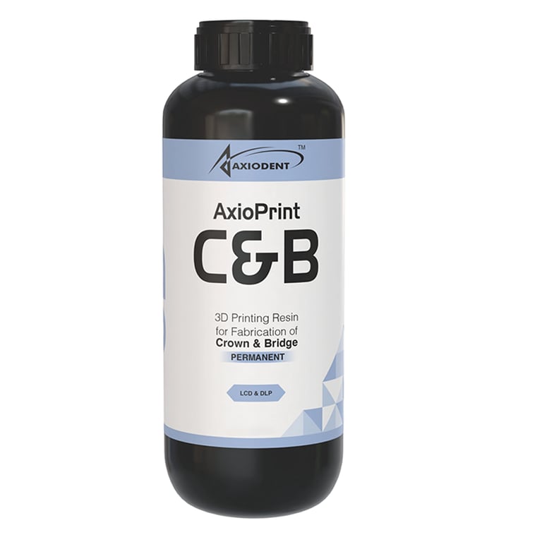 AxioPrint C&B 3D Printing Resin, Shade Bleach, 250g Bottle, 1/Pk. Glass-filled hybrid (27064)