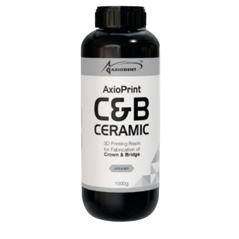 AxioPrint C&B Ceramic 3D Printing Resin, Shade A3, 250g Bottle, 1/Pk. Designed for the fabrication