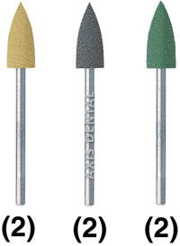 NTI Acrylic Polisher HP Assortment - Silicone Polishers for Adjusting and Polishing Acrylic
