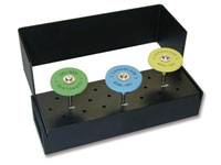 NTI LS-910 CeraGlaze Porcelain Adjusting and Polishing Lab Set. Extra-oral Logic Set Contains