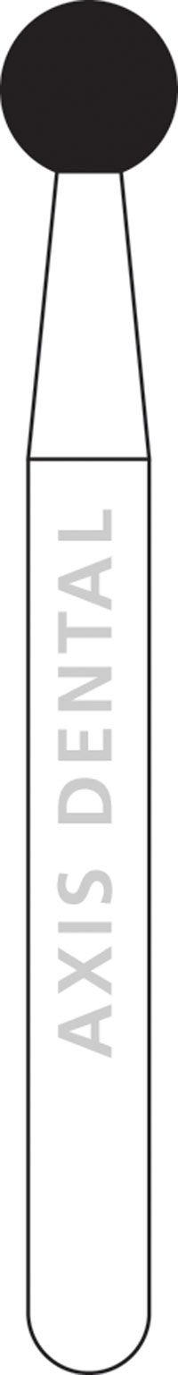 Zir-Cut FG #Z801.023 Diamond Bur, Package of 5 Burs