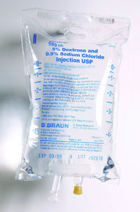 B. Braun 5% Dextrose & 0.9% Sodium Chloride Injection, 500 mL Bag