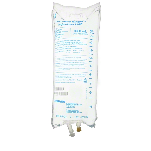 B. Braun Lactated Ringers Injection, 1000 ml Plastic Bag