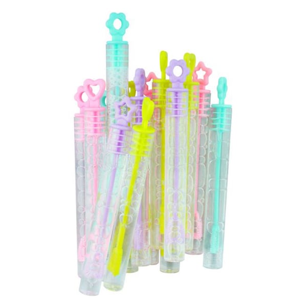 BADER Bubble Tube with Different Cap Shapes, Assorted Colors, 20/Pk. Tubes of soap bubbles