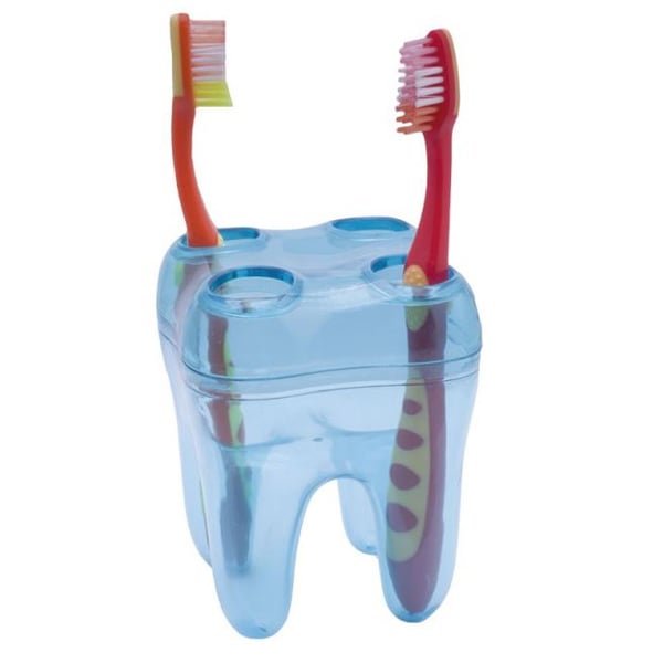 BADER Molar Shaped Toothbrush Holder, Assorted, 2