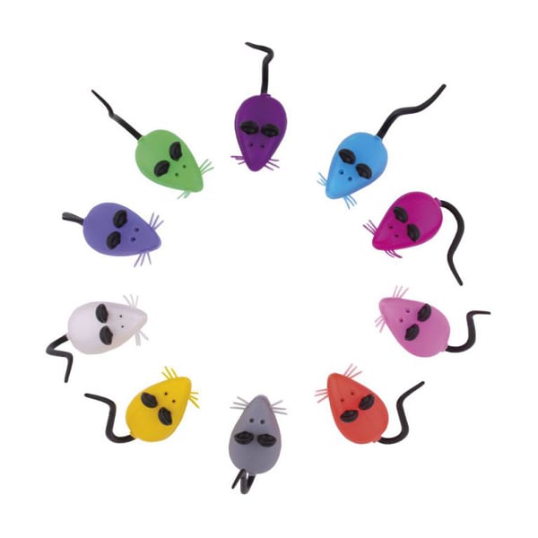 BADER Perez Deluxe Plastic Mouse First Baby Tooth Holder, Assorted Colors, 20/Pk. Perfect