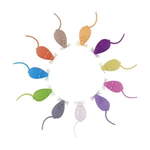 BADER Ratatouille Standard Plastic Mouse First Baby Tooth Holder, Assorted Colors, 20/Pk. Perfect