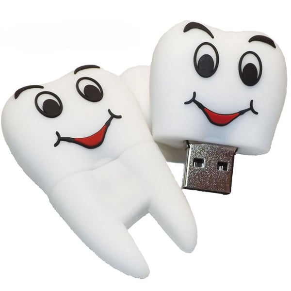 BADER Smiley Face Molar 32GB USB Memory Stick, 1/Pk. Fun and functional. Great for back to school