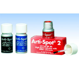 Arti-Spot 2 - RED High Spot Indicator for Porcelain, 15 Ml Bottle. Contact color for testing