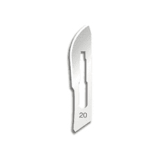 Bard Parker #20 Sterile Stainless Steel Scalpel Blades, Box of 50 Individually Packaged Blades