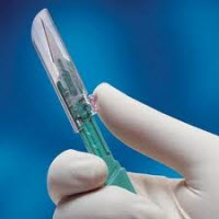 Bard Parker #15 Protected Disposable Scalpel with Long Handle, box of 10 Scalpels
