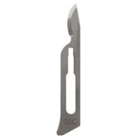 Bard Parker #15C Sterile Stainless Steel Special Surgeon's Blades (Plastic), Pack of 50