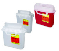 BD Sharps Collector 5.4 qt Sharps Container PEARL Side Entry Guardian Point-of-Use, Counter