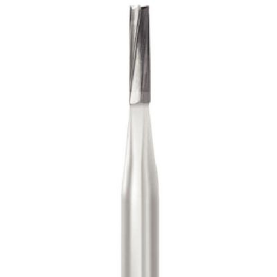 Beavers FG #57 straight fissure plain Carbide Bur, clinic pack of 100 burs