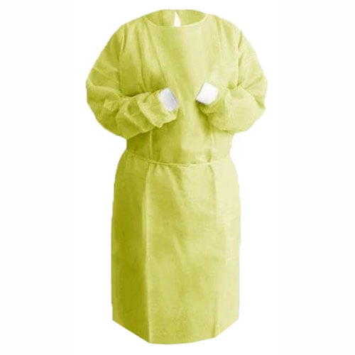 CE Lab Coatmedical PP Surgical Gown Polypropylene Isolation Gown AAMI Level 2 Non Sterile Gowns