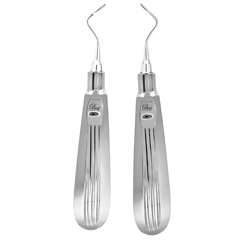 Best #302 & #303 Apical Root Elevators, 2/Pk. Crafted from surgical grade stainless steel