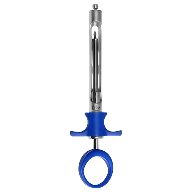 Best Blue #1.8 cc Aspirating Syringe, 1/Pk. Used to inject local anesthetics