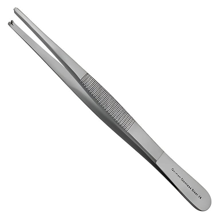 Best 5.5" Dressing Forcep with Teeth, 1 x 2, 1/Pk