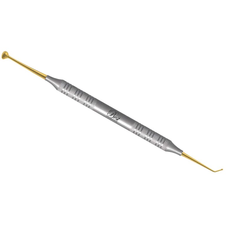 Best #27/29 Stainless Steel Double End Burnisher with Titanium Gold Plated Ends, 8mm Hollow