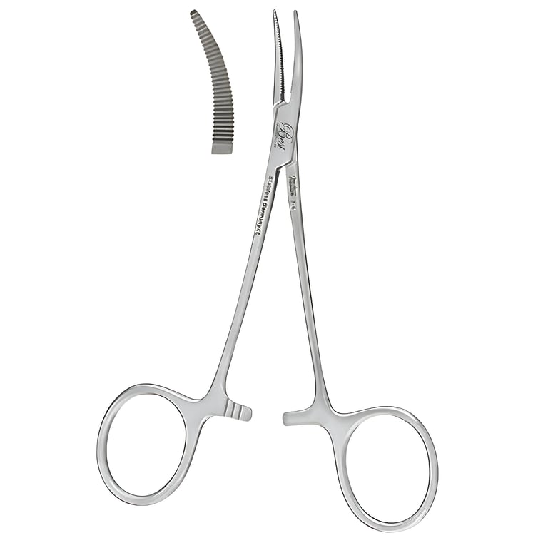 Best 5.5" Kelly Hamostat Forcep, CVD, 1/Pk. Used as a hemostatic agent to clamp blood vessels
