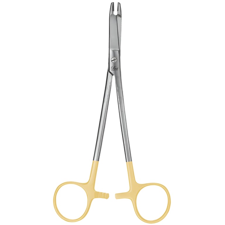 Best 5.5" Olsen-Hegar Needle Holder Scissors, TC, 1/Pk. Features a dual-purpose design as both